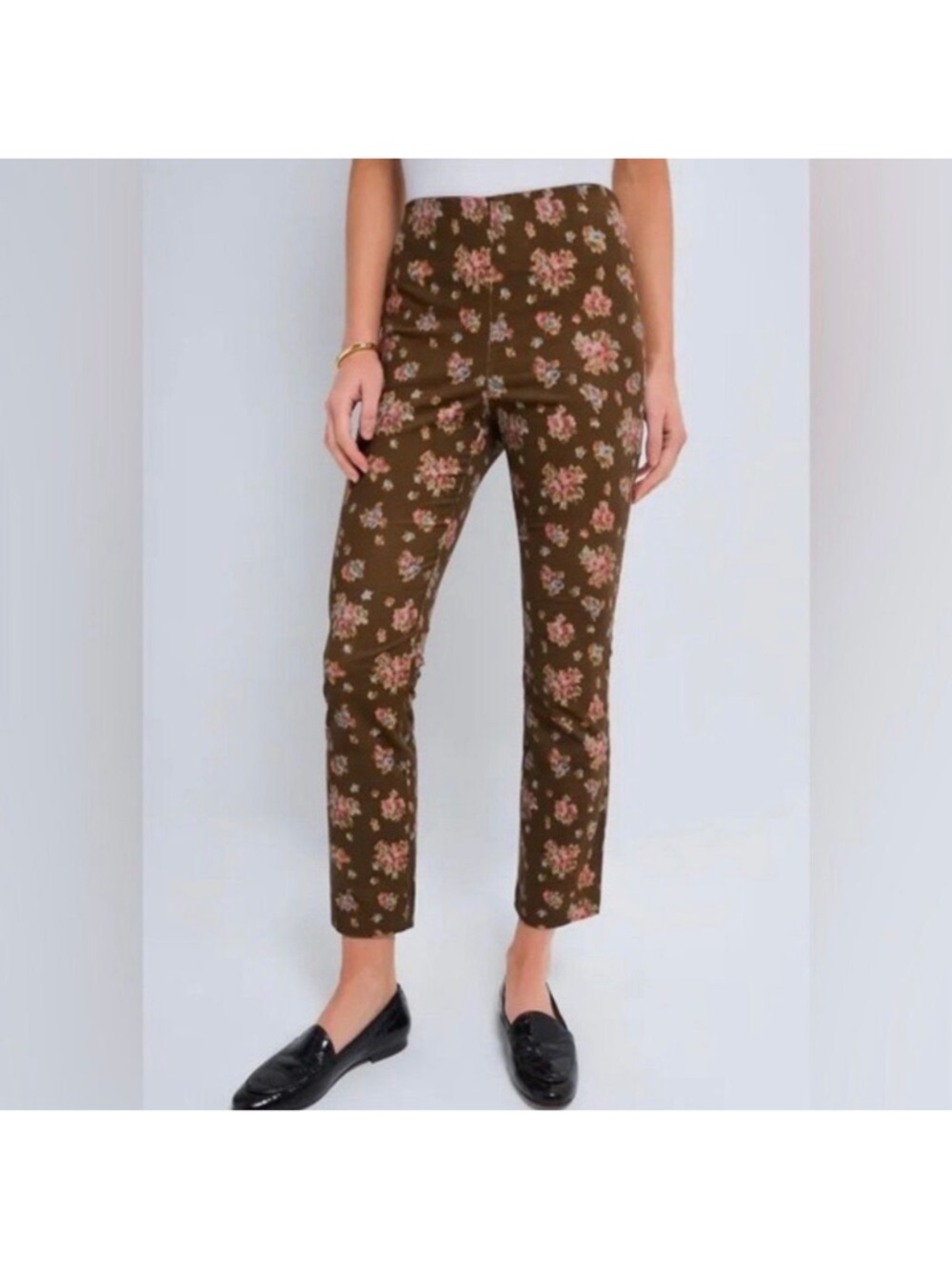 Tuckernuck Hazel Bouquet Corduroy Ashford Pant Stretch Floral Preppy Trouser L
